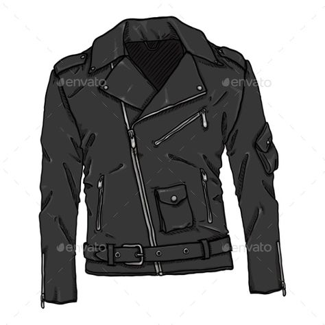 Cartoon Motorcycle, Cartoon Jacket, Baby Art Print, Biker Jacket Outfit, Anime Jacket, Leather Jacket Biker, Jacket Drawing, Leather Jacket Outfit Men, Back Drawing