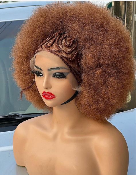 Made with our handmade synthetic wig and frontal lace. One size cap with elastic band to hold firm. Available in black color Braided Wig Hairstyles, Orange Braids, Afro Weave, Black Women Natural Hair, Short Afro Wigs, Lacefront Wigs, Braid Wigs, Abuja Nigeria, Crochet Wig