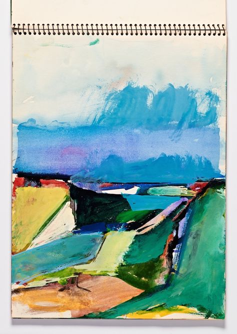 Art Journals, Bay Area Figurative Movement, Richard Diebenkorn, Artist Sketchbook, Abstract Landscape Painting, Sketchbook Inspiration, Abstract Expressionist, Art Abstrait, Rembrandt