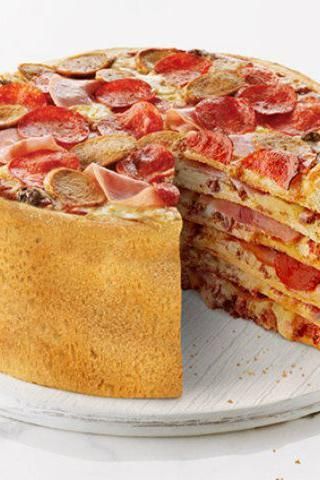 Essen, Double Layer Pizza, Cheese Burger Pizza, Genius Foods, Pizza Stromboli, Bacon Cheeseburger Pizza, Pizza Hamburger, Cheeseburger Pizza, Hamburger Pizza