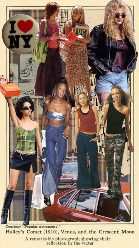 nyc fashion circa 1990s #moodboard #aesthetic #vintage #fashion 2000s Nyc Fashion, New York 2000s Fashion, Early 2000s Nyc Aesthetic, 90s Nyc Aesthetic Outfits, 1990s 2000s Fashion, 1990 Aesthetic Outfits, Nyc In The 90s, 90s Fashion Moodboard, Nyc 2000s Aesthetic