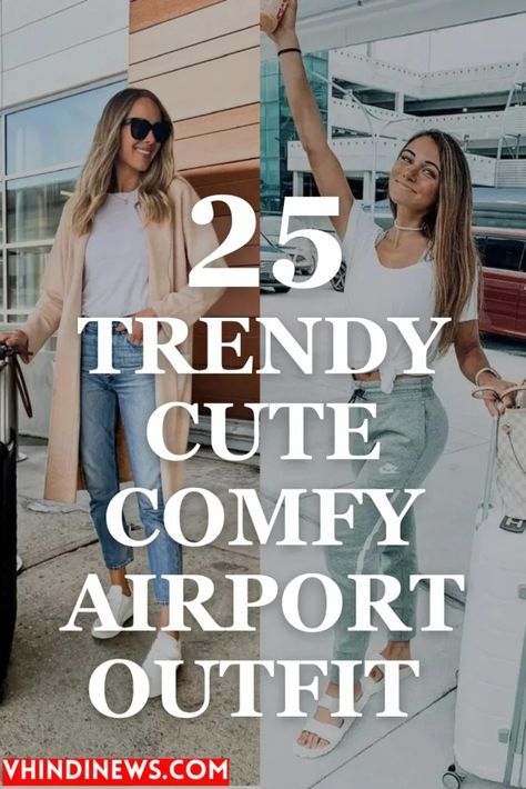 35 BEST CUTE & COMFY AIRPORT OUTFIT IDEAS 2024 108 Cute Flying Outfits, Las Vegas Airport Outfit, Airport Outfit Over 40, Classy Airport Outfit Summer, Outfit Ideas For Traveling Airport Style, Airport Outfit For Plus Size Women, International Airport Outfit, Airport Outfit Summer 2024, Cute Travel Outfits Summer Airport