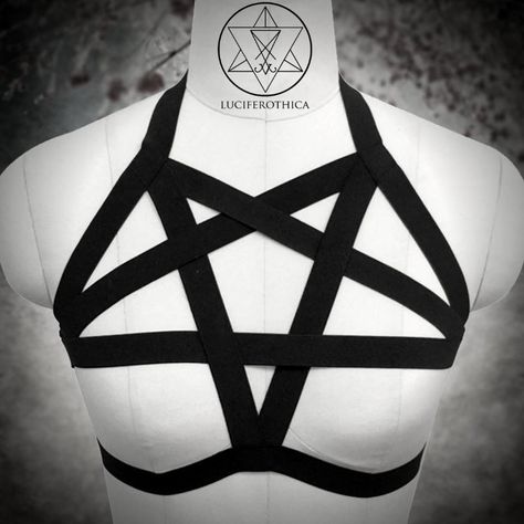 Couture, Pentagram Crop Top, Pentagram Background, Cutout Tshirt, Inverted Pentagram, Puppy Stuff, Tax Return, Reference Poses, Boys Top