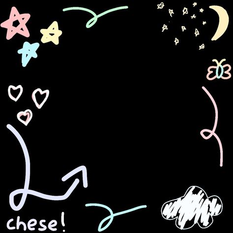 Cute frame Edit Border, Frame Edit Aesthetic, Scribble Drawings, Cute Text Symbols, Cute Frame, Frame Edit, Text Symbols, Paint Icon, Overlays Cute