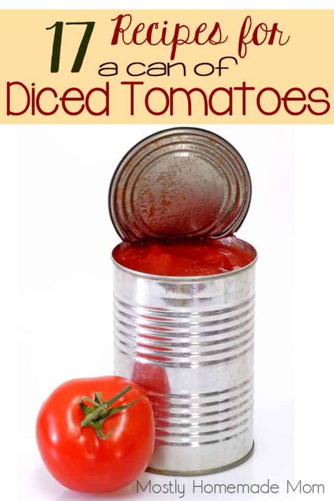 Recipe Using Diced Tomatoes, Pasta With Diced Tomatoes, Stewed Tomato Recipes, Canned Stewed Tomatoes, Recipes With Diced Tomatoes, Canned Tomato Recipes, Canned Diced Tomatoes, How To Make Tomato Sauce, Tomato Side Dishes