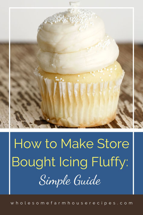 fluffy icing on cup cake Icing For Cakes, Make Frosting, Store Bought Icing, Frost A Cake, Hummingbird Cake Recipes, Homemade Buttercream, Homemade Buttercream Frosting, Fluffy Frosting, Store Bought Frosting