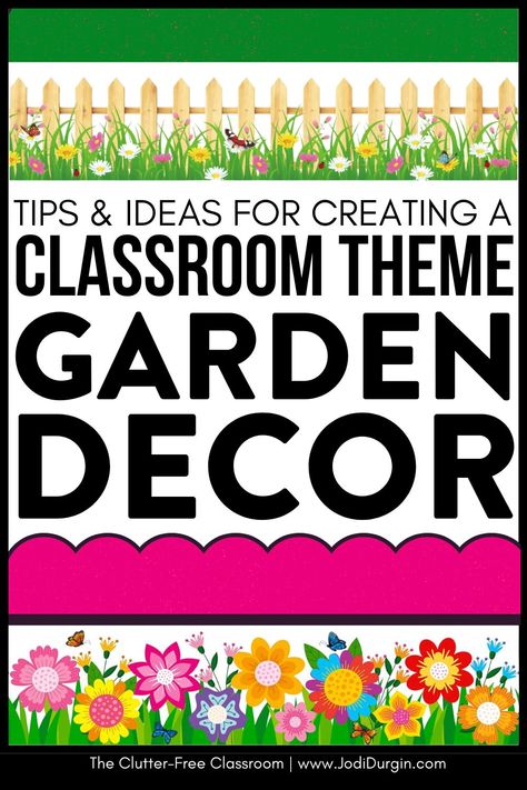 Elementary School Teachers who need Garden Classroom Theme or Flowers Door Decor Ideas will find the inspiring photos & decorating tips from the Clutter Free Classroom. First-Fifth grade educators wondering how to set up a classroom on a budget will be thrilled with the bulletin board inspo, photos, & DIY tips for setting up their rooms for back to school helpful. You'll also find classroom decor bundles & theme ideas to be quick & easy! Garden Of Eden Classroom Decor, Garden Theme Bulletin Board Ideas, Garden Theme Kindergarten Classroom, Flower Themed Classroom Decor, Flower Themed Bulletin Boards, Growing Greatness School Theme, Floral Bulletin Board Ideas, Flower Theme Classroom Decor, Growing Classroom Theme