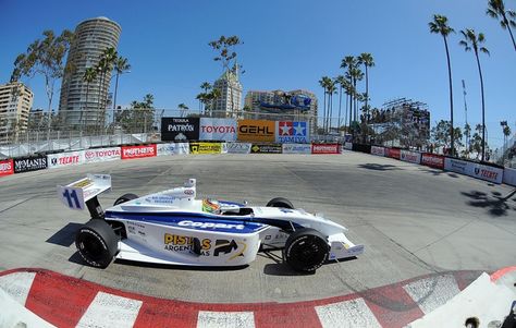 38th Annual Toyota Grand Prix of Long Beach Firestone Indy Lights race winner Esteban Guerrieri rounds the hairpin turn. (Scott Varley, PRESS-TELEGRAM) Formula 1, Daily News, Long Beach, Grand Prix, Race Cars, Toyota, Sports Car, Turn Ons, Photo And Video