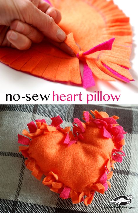 How to make a no sew felt heart pillow #valentinesday #make #pillow Sewing, Craft Ideas, Sewing Projects, Thought Work, Sew Projects, Crafts For Seniors, Work Ideas, Ideas Para, Diy Ideas