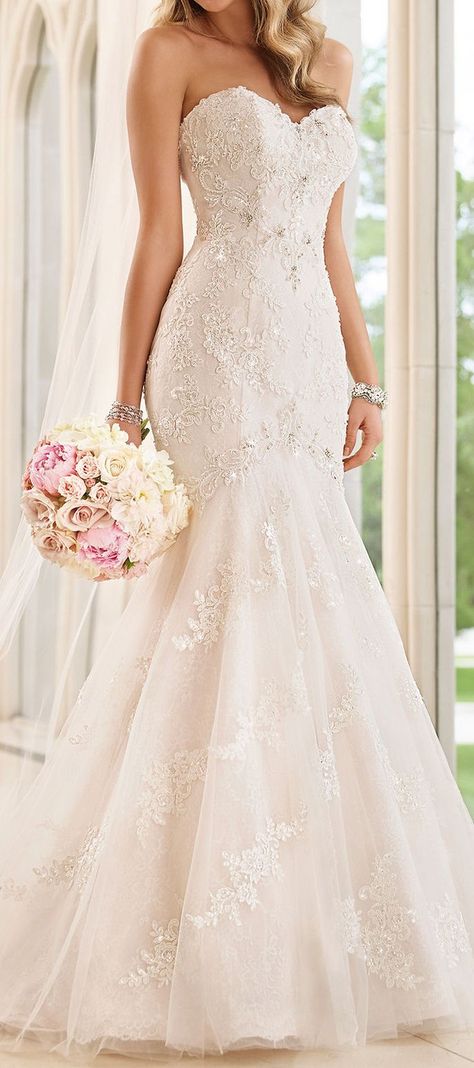 Sweetheart Mermaid Wedding Dress Stella York, Pnina Tornai, Wedding Dresses Mermaid Sweetheart, Bling Wedding Dress, 2015 Wedding Dresses, Trendy Wedding Dresses, Sweetheart Wedding Dress, Wedding Dresses Strapless, Lace Mermaid Wedding Dress