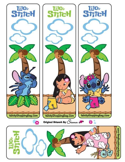 Favor Box 4 Lilo and Stitch Lilo And Stitch Bookmark, Lilo And Stitch Crafts Preschool, Free Stitch Printables, Disney Stitch Party Ideas, Disney Bookmarks Printable, Stitch Classroom Theme, Lilo And Stitch Classroom Theme, Lilo And Stitch Diy, Lilo And Stitch Games