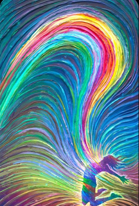 Art Rhythm, Energy Painting, Rhythm Art, Beautiful Energy, Colorful Borders Design, Tableau Pop Art, Consciousness Art, Personal Empowerment, Energy Art