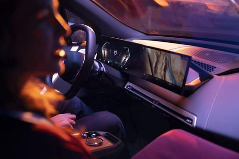 The first BMW vehicl... User Interface Design, Interior Door Trim, 2024 Bmw, Personal Assistant, Digital Elements, Head Up Display, New Bmw, Bmw M4, Electric Vehicle