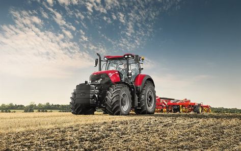 Case IH Optum 300 CVX, plowing field, 2022 tractors, agricultural machinery, red tractor, tractor in the field, agricultural concepts, Case IH International Harvester, Tractor Design, Tractor Art, Case Ih Tractors, Case Tractors, Agricultural Machinery, Pictures For Desktop, Red Tractor, Big Car