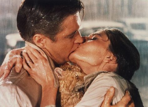 Breakfast At Tiffany's Movie, Couples Quiz, Movie Theatre Seats, Movie Kisses, George Peppard, Blake Edwards, Francois Truffaut, Romance Film, Kissing Scenes