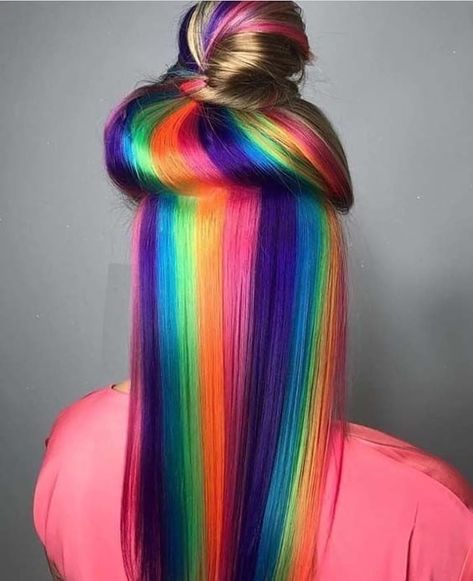 Mermaid Hair, Rainbow Hair Colors, Mermaid Hair Color, Rainbow Hair Color, Hair Color Purple, Unicorn Hair, Hair Color Blue, Hair Dye Colors, Hair Color Dark