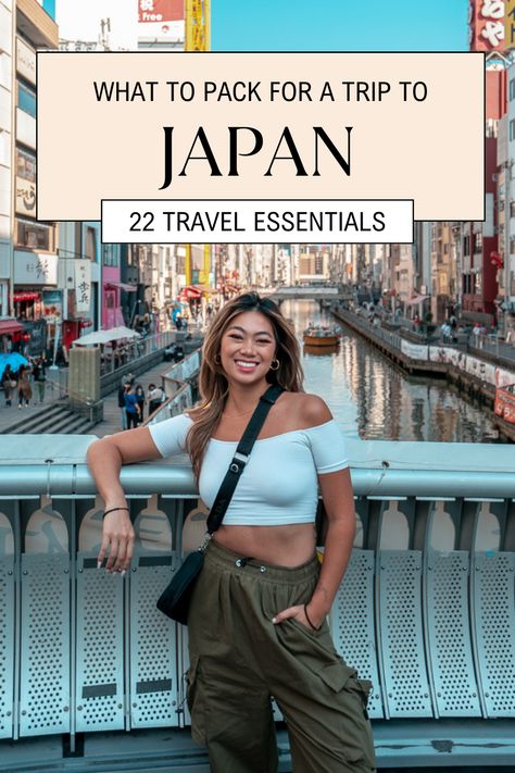 22 Travel Essentials For Japan: What To Pack For Your Trip Packing For Tokyo, What To Wear In Japan Summer Outfit Ideas, Summer Outfit In Japan Women, Japan Travel Must Haves, Kyoto Japan Outfit, Pack For Japan Summer, Japan Travel Checklist, What To Wear Japan Summer, Outfits In Japan Summer