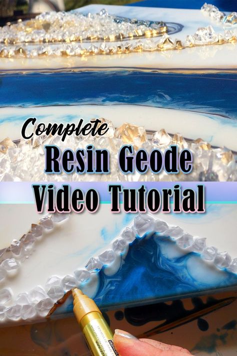 Epoxy Resin Geode Wall Art, How To Make Resin Wall Art, Diy Resin Geode Wall Art, Geode Resin Art Tutorial, Resin Geode Tutorial, Agate Art Diy, Diy Glitter Wall Art, How To Make Geode Resin Art, Geode Art Resin