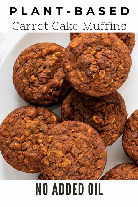 Vegan Carrot Cake Muffins, Apple Carrot Muffins, Carrot Muffin Recipe, Flax Muffins, Cashew Sour Cream, Vegan Carrot Cake, Carrot Cake Muffins, Carrot Muffins, Vegan Muffins