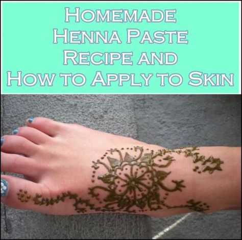 How To Make Homemade Henna, Homemade Henna Recipe, Henna Recipe For Skin, Diy Henna Tattoo Recipe, Henna Paste Recipe, Henna Tattoo Recipe, Homemade Henna, Henna Tattoo Diy, How To Apply Henna