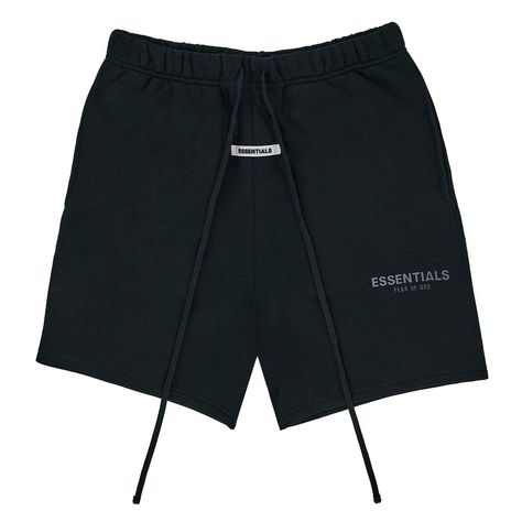 Fear Of God Essentials Black Reflective Shorts – Crepslocker Fear Of God Essentials Outfit Men, Fear Of God Essentials Outfit, Shorts Ideas, Essentials Shorts, God Clothes, Essential Shorts, Essentials Fear Of God, Essentials Clothing, 50th Shirts