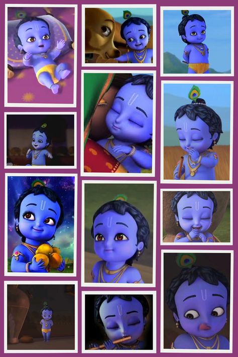 Little Krishna Cartoon collage Krishna Animated Images, Krishna Radha Images, Little Krishna Cartoon, Little Krishna Cute Pics, Little Krishna Images, Radha Drawing, Krishna Cartoon, Lord Balaji Hd Wallpaper 4k, Krishna Collage