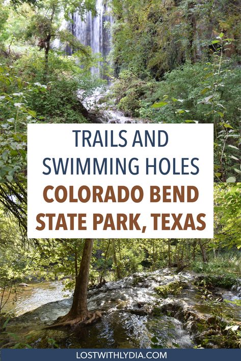 Trails, swimming holes and more in the beautiful and remote Colorado Bend State Park, Texas Camping 2023, Colorado Bend State Park, Hiking In Texas, Texas Getaways, Things To Do In Colorado, Texas Swimming Holes, Texas Travel Guide, Texas Lakes, Explore Texas