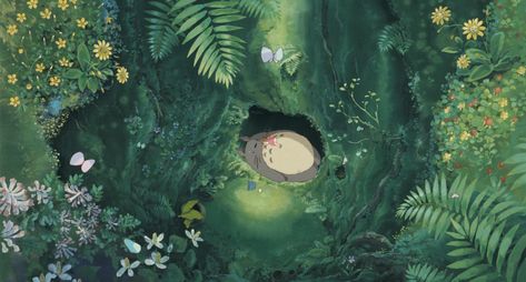 Calm down and be mesmerised by therapeutic scenes from ‘My Neighbor Totoro’, ‘Ponyo’, ‘Howl’s Moving Castle’ and more Quiet Music, Anime Totoro, Studio Ghibli Films, Art Studio Ghibli, Studio Ghibli Background, Cocoppa Wallpaper, Cute Laptop Wallpaper, Ghibli Artwork, Studio Ghibli Movies