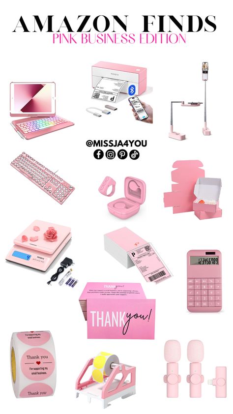 Amazon Finds Pink business Edition
those are pink business ideas you can find on amazon when you are getting started, pink aesthetic amazon finds, best amazon finds, aesthetic stuff to buy
#amazonfinds #businesedition #allpink My Small Business Ideas, Online Orders Aesthetic, Small Business Woman Aesthetic, Bussines Ideas Aesthetic, Cute Business Ideas Products, Amazon Pink Finds, Ideas For Starting A Small Business, Small Business Must Haves From Amazon, Amazon Finds For Small Business