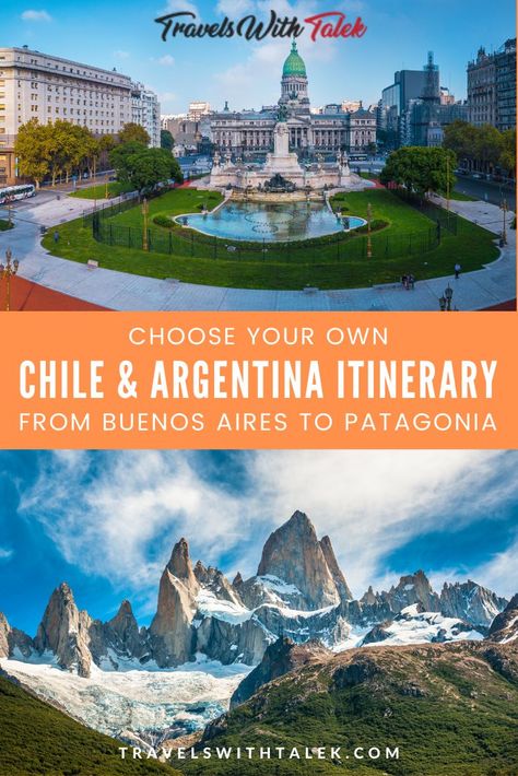 Need help planning your Argentina itinerary to get from Buenos Aires to Patagonia? There are a few ways you can go, and we have all of the details in this comprehensive Argentina and Chile travel guide so you can choose the most appealing route. Whether you go by bus or train to Patagonia, there is so much to see. Check out all 21 photos and get inspired. #argentina #chile #southamerica #travel #travelguide Buenos Aires, Argentina Itinerary, South America Travel Route, South America Travel Photography, South America Travel Itinerary, Travel Argentina, South America Travel Destinations, Visit Argentina, Latin America Travel