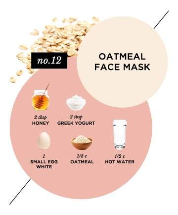 Create these easy DIY facials in your kitchen on the cheap Homemade Face Masks, Oatmeal Mask, Oatmeal Face Mask, Diy Facials, Homemade Face Mask, Mask For Dry Skin, Mask Ideas, Face Mask Recipe, Homemade Face
