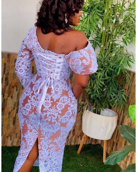 Simple Lace Gown Styles, Women Lace Dress Classy, Lace Dinner Gown Styles, Lace Styles For Wedding Guest, Lace Dress Styles Ghana, Lace Short Gown Styles, Best Ankara Styles, Simple Gown Design, Corset Lace Dress