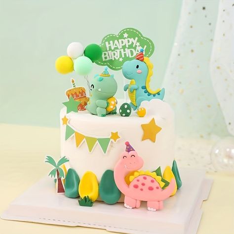 Faster shipping. Better service Dino Cakes Boys, Cute Dino Cake, Birthday Cake Dinosaur, Cute Dinosaur Cake, Dinasour Birthday Cake, Dinasour Birthday, Dino Birthday Cake, Dinosaur Birthday Cake, Boys 1st Birthday Cake