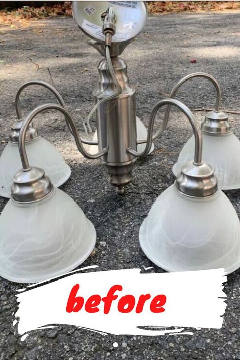 Update Kitchen Chandelier, Ceiling Light Fixtures For Kitchen, Diy Dining Lighting Ideas, Uses For Old Glass Light Shades, Kitchen Lighting Chandeliers, Painting Chandeliers Chandelier Makeover, How To Change Out A Light Fixture, Replace Chandelier Glass Shades, Revamp Old Chandelier