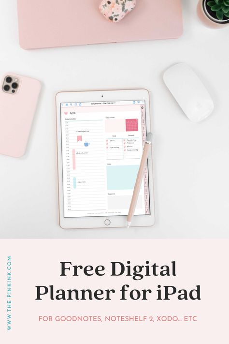 Best Free Digital Planner Download for iPad — The Pink Ink Templates For Notability, Free Download Planner Goodnotes, Planner Template Digital, Free Planner Apps For Ipad, Ipad Agenda Template, Good Note Planner Free, Free Planner For Ipad, Free Budget Planner For Ipad, Digital Planner App Ipad