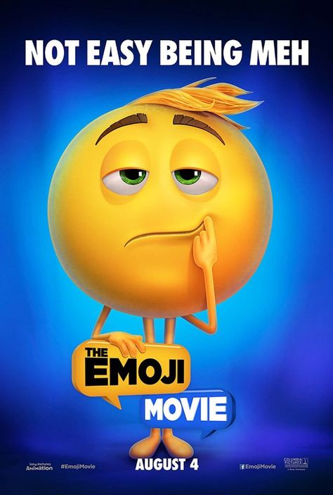 The Emoji Movie, Movie Synopsis, Character Posters, Emoji Movie, Got Characters, Anna Faris, Emoji Party, The Emoji, Support Art