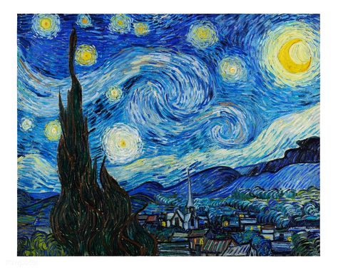 The Starry Night (1889) original artwork by Vincent van Gogh. Original painting from Wikimedia Commons. Digitally enhanced by rawpixel. | premium image by rawpixel.com Lukisan Van Gogh, فنسنت فان جوخ, Van Gogh Pinturas, Vincent Willem Van Gogh, Gogh The Starry Night, Starry Night Painting, Istoria Artei, Franz Kline, Vincent Van Gogh Paintings