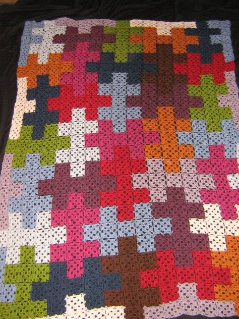 puzzle afghan Company Picnic, Puzzle Blanket, Picnic Company, Picnic Summer, Crochet Afgans, Stash Buster, Quilt Squares, Crochet Blanket Afghan, Crochet Quilt