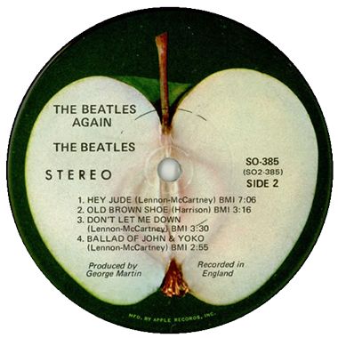 Apple Records Record Sticker, Beatles Apple, Beatles Records, Apple Records, Beatles Albums, Don't Let Me Down, Lennon And Mccartney, Hey Jude, The Love Club