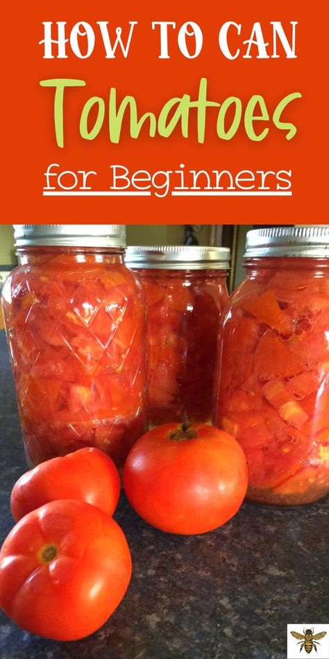 How To Stew Tomatoes For Canning, Canning Garden Tomatoes, Water Bath Canning Diced Tomatoes, Water Canning Tomatoes, Gardening And Canning, Easiest Way To Can Tomatoes, Canning For Beginners Tomatoes, Recipe For Canning Tomatoes, How To Canned Tomatoes