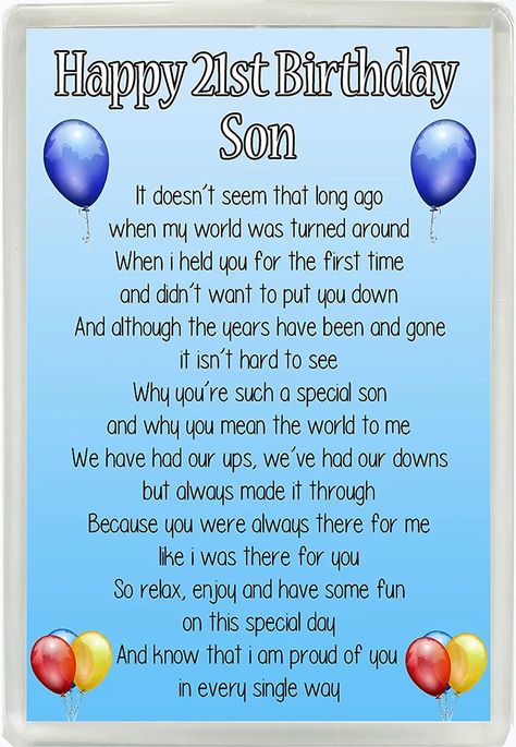 Birthday Poem For Son, 18th Birthday Son, Happy 21st Birthday Son, Happy 18th Birthday Son, Poem For My Son, Birthday Messages For Son, 30th Birthday Wishes, 21st Birthday Wishes, Son Poems