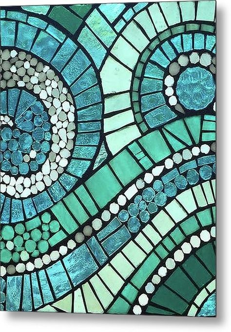 Mosaic Waves, Easy Mosaic, Mosaic Art Diy, Mosaic Birdbath, Mosaic Stepping Stones, Mosaic Garden Art, Mosaic Art Projects, Mosaic Tile Art, Glass Mosaic Art