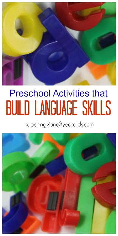 Activities for Preschoolers that Build Language Skills by Teaching 2 and 3 Year Olds Communication And Language Activities, Language Activities Preschool, Toddler Language Development, Language Development Activities, Communication Activities, Preschool Language, Teachers Classroom, Preschool Literacy, Speech Activities