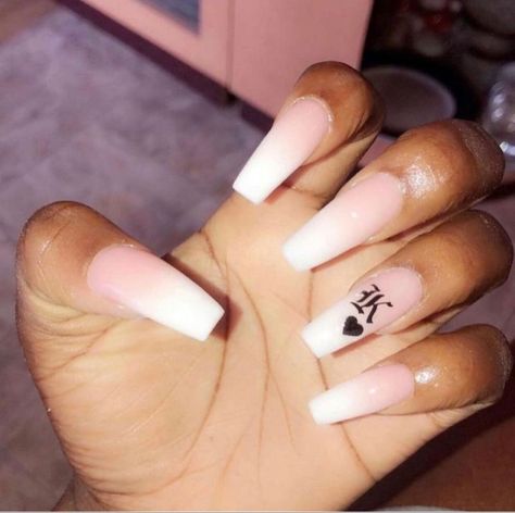 nails Nails D Initial, Nail With Initial, Nail With Initial Acrylic, 13 Nails, Initial Acrylic, Best Fall Nail Colors, Long Acrylic Nail, Nail Designs Acrylic, Acrylic Nails Long