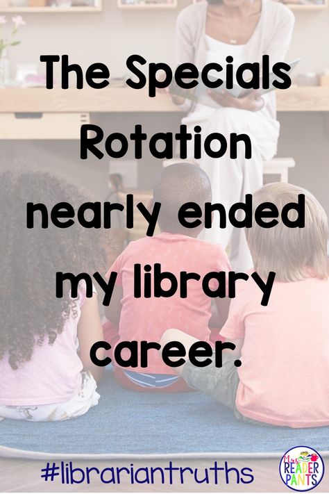 I know elementary librarians whose library programs thrive on the Specials Rotation. I am unfortunately not one of them. I was on the rotation only in my fifth year in the library, and it was enough to make me apply at the middle school for the next school year. Here's why it went so bad for me... #elementarylibrarians #specialsrotation #schoollibraries #librariantruths School Library Themes, School Library Organization, Library Lesson Plans Elementary, School Library Activities, Elementary School Lesson Plans, Library Lessons Elementary, School Library Lessons, Library Orientation, Elementary Librarian