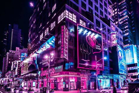 New York Glow: Satisfying neon photography series of the Big Apple at night | Creative Boom Neon Building Aesthetic, New York Aesthetic Wallpaper, Neon New York, New York City Night, Neon Cyberpunk, Neon Photography, Hansel Y Gretel, Voyage New York, New York Wallpaper