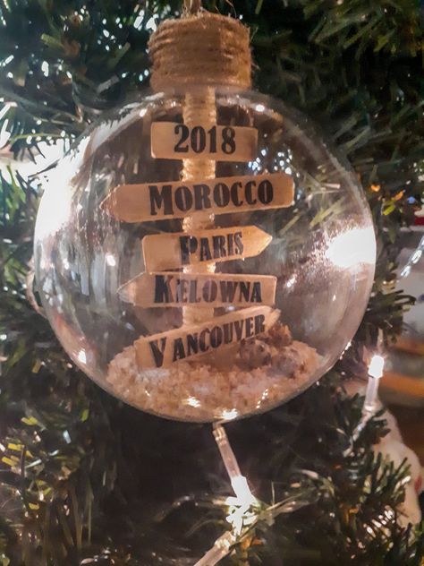 Make sure to get your orders in as soon as possible! These travel ornaments are selling very quickly and you only have until December 15th to order, to ensure shipping before Christmas! Christmas Travel Decorations, History Ornaments, Unusual Christmas Ornaments, Diy Christmas Home Decor, Memory Ornaments, Travel Christmas, Travel Ornament, Diy Christmas Decorations For Home, Ornaments Homemade