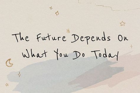 The future depends on what you do today. #motivation #success #goals - Image Credits: rawpixel Motivational Quote Pc Wallpaper, Wallpaper Quotes Pc Desktop Backgrounds, Wallpaper Backgrounds Aesthetic For Desktop, Laptop Wallpaper Positive Quotes, Work Motivation Desktop Wallpaper, Studying Wallpaper Aesthetic Laptop, Motivational Quotes Horizontal Wallpaper, Widget Ipad Aesthetic Quotes, Life Quotes Wallpaper Laptop