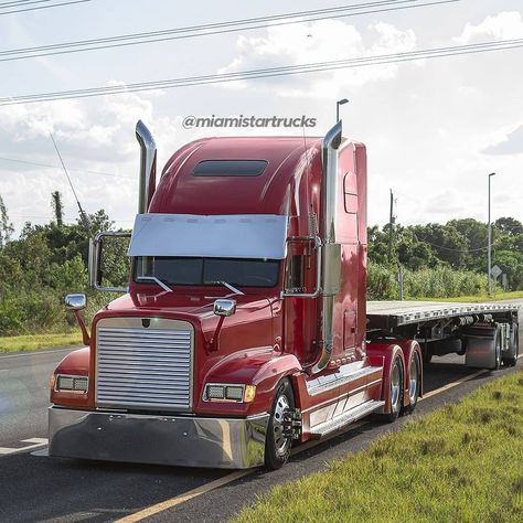 Peterbilt Dump Trucks, Custom Flatbed, Western Star Trucks, Big Tractors, Peterbilt 389, Freightliner Trucks, Custom Big Rigs, Long Nose, Trucking Companies