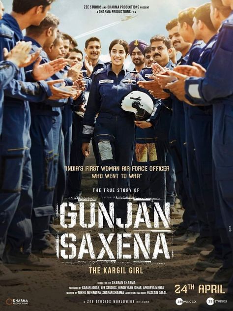 *filmykhabar.in*  *INDIA'S FIRST* *AIR FORCE OFFICER* *WHO WENT TO WAR* *⚡Gunjan Saxena⚡* *🛫The Kargil Girl🛬* *Full Film Story Explain.*  *https://www.filmykhabar.in/2020/07/blog-post.html?m=1* Gunjan Saxena, Air Force Women, Latest Hindi Movies, Dharma Productions, Bollywood Images, Film Story, Janhvi Kapoor, 13 March, Female Pilot